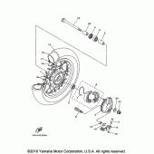 Схема узла: Переднее колесо Yamaha TTR50 TT-R50