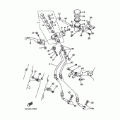 Схема вузла: Передній гальмівний циліндр Yamaha TRX850
