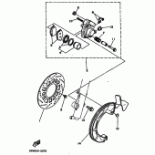 Схема узла: Передний тормоз Yamaha XT225 XT225