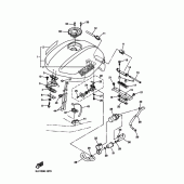 Схема узла: Топливный бак Yamaha FZS1000 FAZER