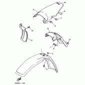 Схема узла: Крыло Yamaha DT125 DT125R