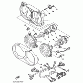 Схема узла: Фара Yamaha XTZ750 Super Tenere