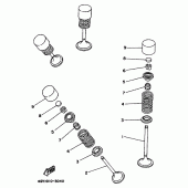 Схема узла: Клапан Yamaha TT250R TT-R