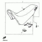 Схема узла: Сиденье Yamaha TT600