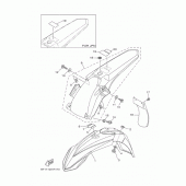 Схема вузла: Крило Yamaha YZ250 YZ250X
