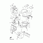 Схема вузла: Бічна кришка Yamaha XVS400 Drag Star Classic