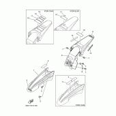 Схема вузла: Крило Yamaha TTR110 TT-R110