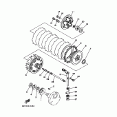 Схема вузла: Зчеплення Yamaha TT250R TT-R