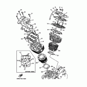 Схема узла: Цилиндр Yamaha XV1600 Wild Star