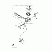 Схема вузла: Передній гальмівний циліндр Yamaha XVS650 V-Star Classic