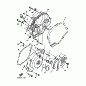 Схема вузла: Кришки картера 1 Yamaha TTR125 TT-R125