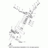 Схема узла: Рулевой механизм Yamaha XV1100 Virago