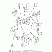 Схема вузла: Электрооборудование (1) Yamaha YZF-R1 R1S Limited Edition