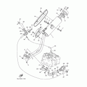 Схема вузла: Вихлопна система Yamaha XP500 T-MAX
