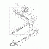 Схема вузла: Вал приводний та редуктор Yamaha XVS650 V-Star Classic