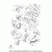 Схема вузла: Бічна кришка Yamaha XV1900 Stratoliner S