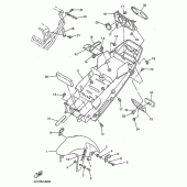 Схема узла: Pare boue Yamaha YZF-R1 R1