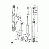 Схема вузла: Вилка передньої осі Yamaha YZF-R7 R7