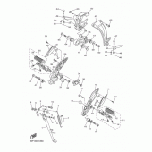 Схема вузла: Підніжки та підставка Yamaha FZ8 FZ8 FAZER