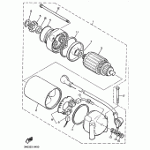 Схема вузла: Привід стартера Yamaha XJ900 Diversion