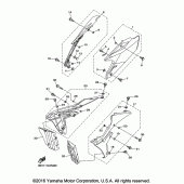 Схема вузла: Бічна кришка Yamaha YZ450F YZ450FX