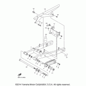 Схема вузла: Задній важіль та підвіска Yamaha FZ6 FZ6R