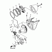 Схема узла: Впускная система Yamaha YZ250 YZ250F