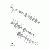 Схема узла: Трансмиссия Yamaha YBR125