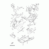 Схема узла: Облицовочные элементы Yamaha YP250 X-MAX