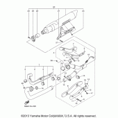 Схема узла: Выхлопная система Yamaha XVS1300 V-Star Tourer