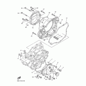 Схема узла: Крышки картера 1 Yamaha YZ250 YZ250F