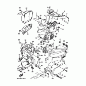 Схема вузла: Бічна кришка Yamaha XVS1100 Drag Star