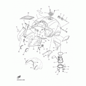 Схема вузла: Паливний бак Yamaha FZ1 FZ1 FAZER (S-TYPE ABS)