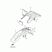 Схема узла: Крыло Yamaha XT225 Serow