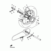 Схема вузла: Заднє колесо Yamaha YZ450F YZ450F