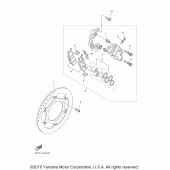 Схема узла: Передний тормоз Yamaha XVS950 V-Star Tourer