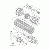Схема вузла: Зчеплення Yamaha MT01 MT-01