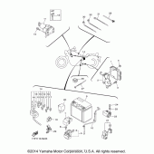 Схема узла: Электрооборудование (2) Yamaha XVS950 Bolt