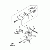 Схема вузла: Задній ліхтар (Стоп-сигнал) Yamaha XVS250 Drag Star