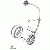 Схема узла: Генератор Yamaha XT600 XT600