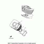 Схема узла: Цилиндр Yamaha XV250 V-Star