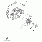 Схема вузла: Генератор Yamaha YZ125