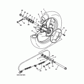 Схема узла: Заднее колесо Yamaha WR250 WR250Z