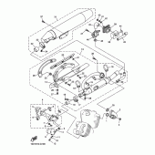 Схема вузла: Вихлопна система Yamaha XVS250 Drag Star