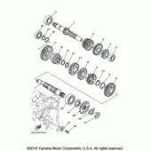 Схема вузла: Трансмісія Yamaha XT250 XT250