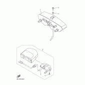 Схема вузла: Задній ліхтар (Стоп-сигнал) Yamaha YZF-R6/YZF600 R6