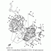 Схема вузла: Картер Yamaha XV250 Route 66