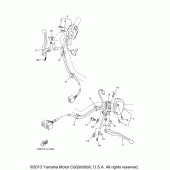 Схема вузла: Пульт управління рульовий та Важель Yamaha XV1600 Road Star Silverado