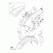 Схема узла: Крыло Yamaha WR250 WR250F
