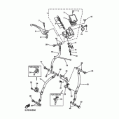 Схема узла: Передний тормозной цилиндр Yamaha FZS1000 FZ1